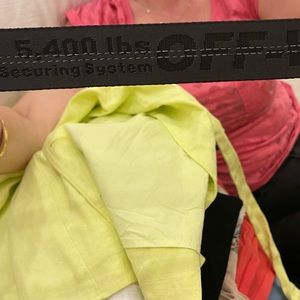 Off-white industrial belt in black